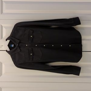 Old Navy Button Down Shirt, Size S, Black